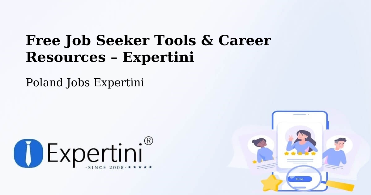 Free Job Seeker Tools & Career Resources – Wojkowice - Wojkowice, Poland Jobs Expertini